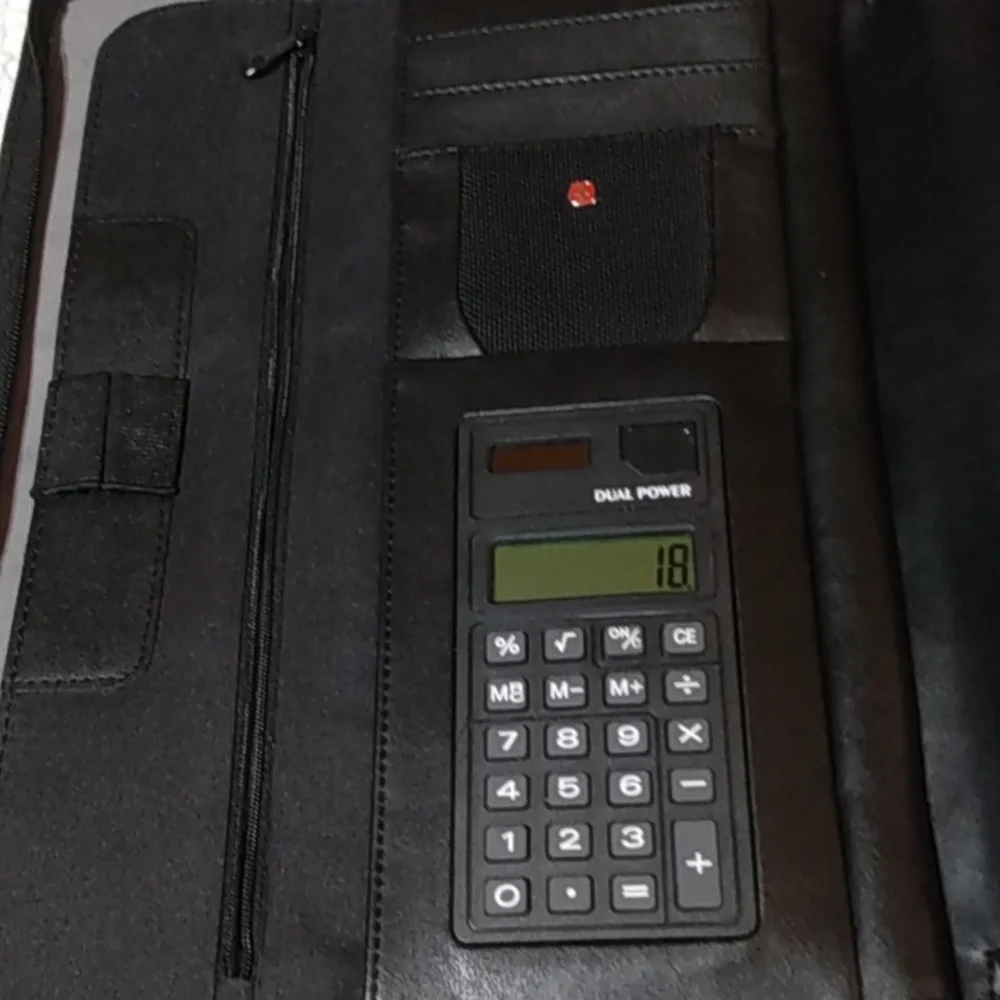 *Wenger The GUIDE Business Gear Black Portfolio‎ Organizer Calculator Holder